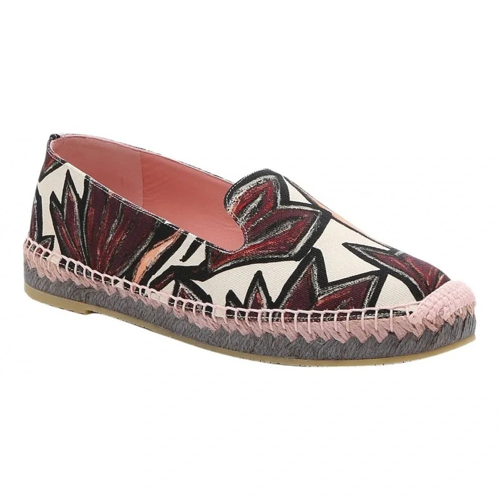 New Salvatore Ferragamo Sue Espadrille Flat Size 6.5